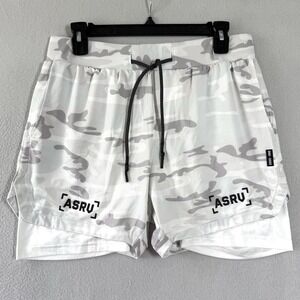 ASRV Shorts Large DSG 0222 Silver Lite 5" Liner Lightweight Conditioning Camo